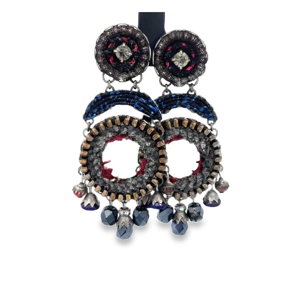 Ayala Bar Grey + Navy Earrings